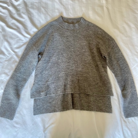 cozy grey mock neck - Picture 2 of 2